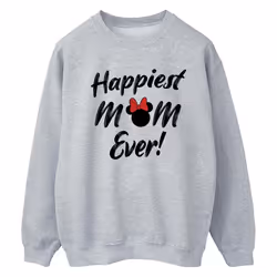 Disney - Sweat HAPPIEST MOM EVER - Femme (Gris chiné)
