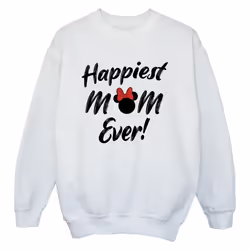 Disney - Sweat HAPPIEST MOM EVER - Garçon (Blanc)