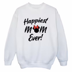 Disney - Sweat HAPPIEST MOM EVER - Garçon (Blanc)