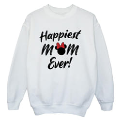 Disney - Sweat HAPPIEST MOM EVER - Garçon (Blanc)
