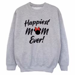 Disney - Sweat HAPPIEST MOM EVER - Garçon (Gris chiné)