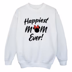 Disney - Sweat HAPPIEST MOM EVER - Fille (Blanc)