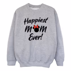 Disney - Sweat HAPPIEST MOM EVER - Fille (Gris chiné)
