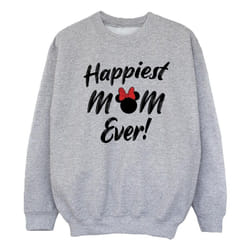 Disney - Sweat HAPPIEST MOM EVER - Fille (Gris chiné)