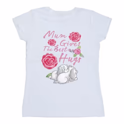 Disney - T-shirt LADY AND THE TRAMP MUM HUGS - Femme (Blanc)