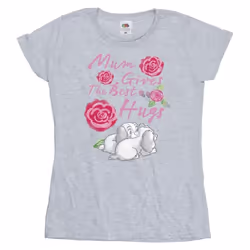 Disney - T-shirt LADY AND THE TRAMP MUM HUGS - Femme (Gris chiné)