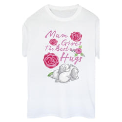 Disney - T-shirt LADY AND THE TRAMP MUM HUGS - Femme (Blanc)