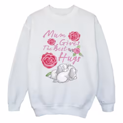 Disney - Sweat LADY AND THE TRAMP MUM HUGS - Fille (Blanc)