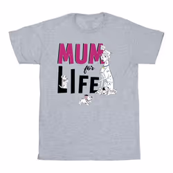 Disney - T-shirt DALMATIANS MUM FOR LIFE - Homme (Gris chiné)