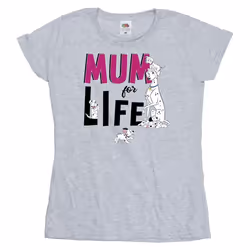 Disney - T-shirt DALMATIANS MUM FOR LIFE - Femme (Gris chiné)