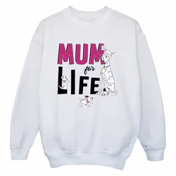 Disney - Sweat DALMATIANS MUM FOR LIFE - Garçon (Blanc)