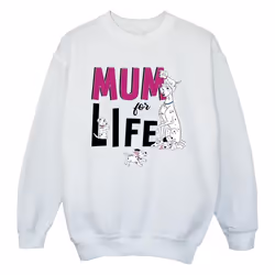Disney - Sweat DALMATIANS MUM FOR LIFE - Fille (Blanc)