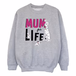 Disney - Sweat DALMATIANS MUM FOR LIFE - Fille (Gris chiné)