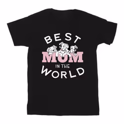 Disney - T-shirt DALMATIANS BEST MUM IN THE WORLD - Homme (Noir)