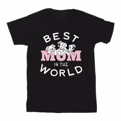 Disney - T-shirt DALMATIANS BEST MUM IN THE WORLD - Homme (Noir)