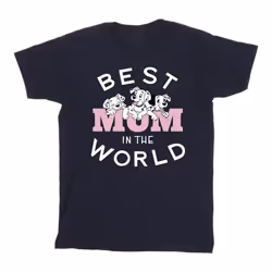 Disney - T-shirt DALMATIANS BEST MUM IN THE WORLD - Homme (Bleu marine)