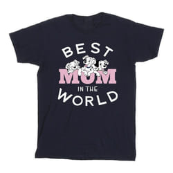 Disney - T-shirt DALMATIANS BEST MUM IN THE WORLD - Homme (Bleu marine)