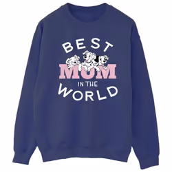 Disney - Sweat DALMATIANS BEST MUM IN THE WORLD - Homme (Bleu marine)