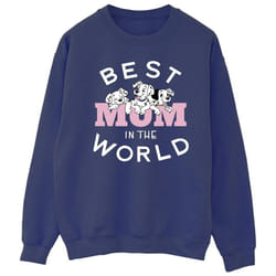 Disney - Sweat DALMATIANS BEST MUM IN THE WORLD - Homme (Bleu marine)