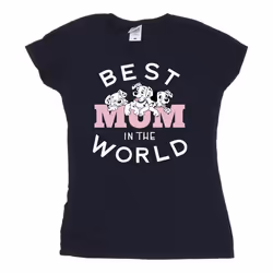 Disney - T-shirt DALMATIANS BEST MUM IN THE WORLD - Femme (Bleu marine)