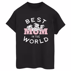 Disney - T-shirt DALMATIANS BEST MUM IN THE WORLD - Femme (Noir)