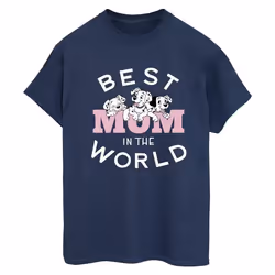 Disney - T-shirt DALMATIANS BEST MUM IN THE WORLD - Femme (Bleu marine)