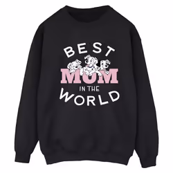 Disney - Sweat DALMATIANS BEST MUM IN THE WORLD - Femme (Noir)