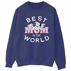 Disney - Sweat DALMATIANS BEST MUM IN THE WORLD - Femme (Bleu marine)