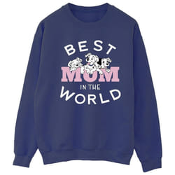Disney - Sweat DALMATIANS BEST MUM IN THE WORLD - Femme (Bleu marine)