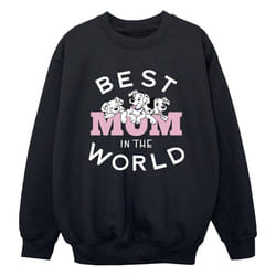Disney - Sweat DALMATIANS BEST MUM IN THE WORLD - Garçon (Noir)