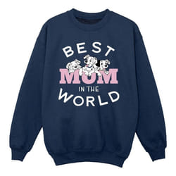 Disney - Sweat DALMATIANS BEST MUM IN THE WORLD - Fille (Bleu marine)