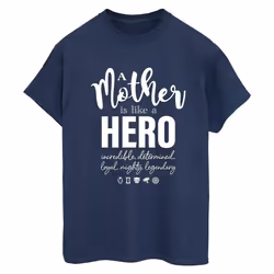 Marvel - T-shirt AVENGERS MOTHER HERO - Femme (Bleu marine)