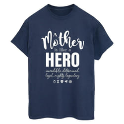 Marvel - T-shirt AVENGERS MOTHER HERO - Femme (Bleu marine)