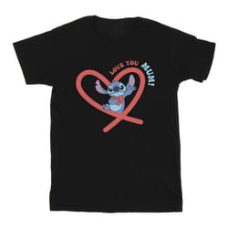 Disney - T-shirt LOVE YOU MUM - Homme (Noir)