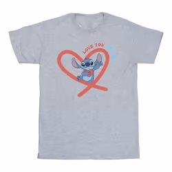 Disney - T-shirt LOVE YOU MUM - Homme (Gris chiné)