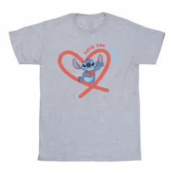 Disney - T-shirt LOVE YOU MUM - Homme (Gris chiné)