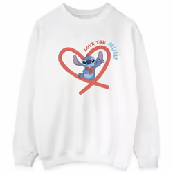 Disney - Sweat LOVE YOU MUM - Homme (Blanc)