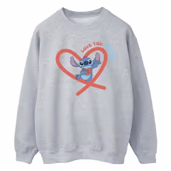 Disney - Sweat LOVE YOU MUM - Homme (Gris chiné)
