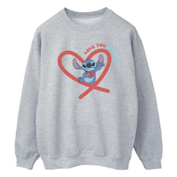 Disney - Sweat LOVE YOU MUM - Homme (Gris chiné)