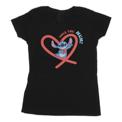 Disney - T-shirt LOVE YOU MUM - Femme (Noir)