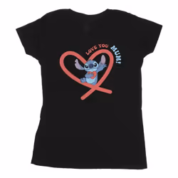 Disney - T-shirt LOVE YOU MUM - Femme (Noir)
