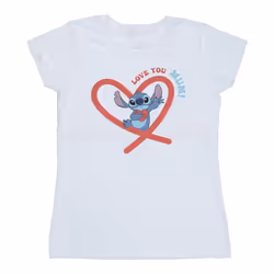 Disney - T-shirt LOVE YOU MUM - Femme (Blanc)