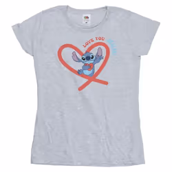 Disney - T-shirt LOVE YOU MUM - Femme (Gris chiné)