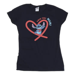 Disney - T-shirt LOVE YOU MUM - Femme (Bleu marine)