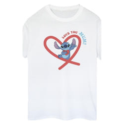 Disney - T-shirt LOVE YOU MUM - Femme (Blanc)