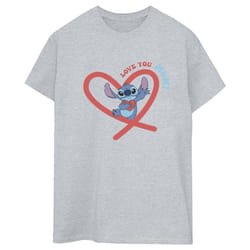 Disney - T-shirt LOVE YOU MUM - Femme (Gris chiné)