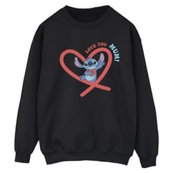 Disney - Sweat LOVE YOU MUM - Femme (Noir)
