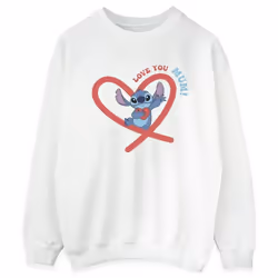 Disney - Sweat LOVE YOU MUM - Femme (Blanc)