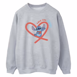 Disney - Sweat LOVE YOU MUM - Femme (Gris chiné)
