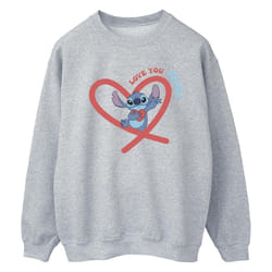 Disney - Sweat LOVE YOU MUM - Femme (Gris chiné)